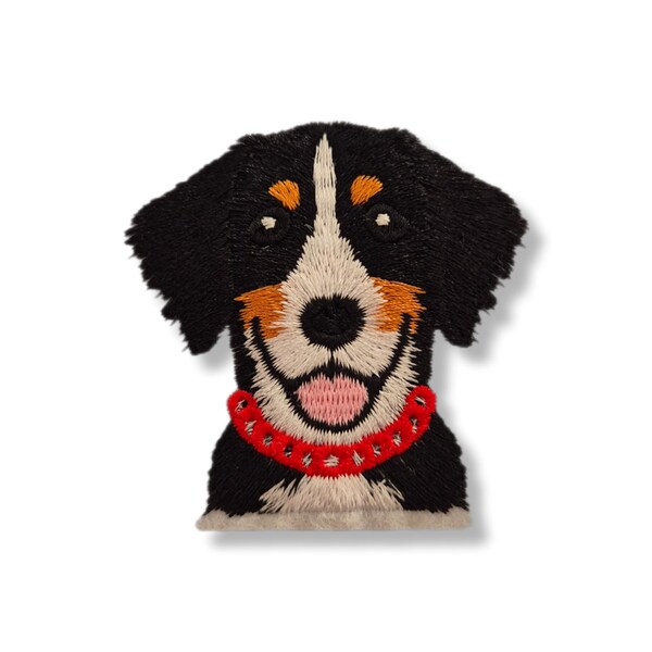 Bernese Mountain Dog, patch, badge, iron-on, embroidered, dog patch