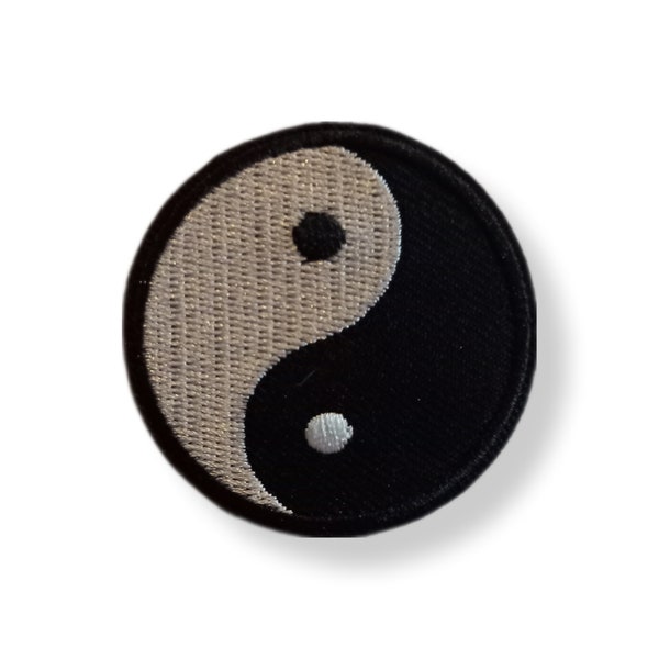 Ying et yang, patch, écusson, thermocollant, couture, patch thermocollant ying et yang