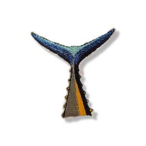 Fish, patch, badge, iron-on, embroidered, fish patch