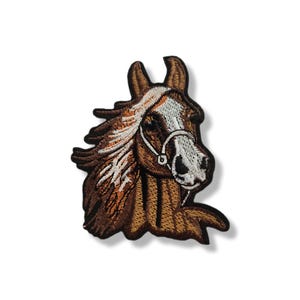 Horse, patch, badge, iron-on, embroidered, horse patch