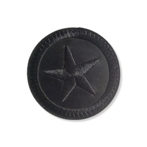 Star, patch, crest, iron-on, sewing, leather, iron-on leather patch