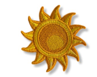Sol, parche de sol, parche termoadhesivo, parche, bordado, parche, parche termoadhesivo, parche de sol