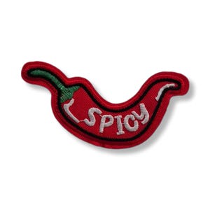 Chilipeper, chilipeperpatch, strijkpatch, embleem, geborduurd, patch, strijkpatch, patch