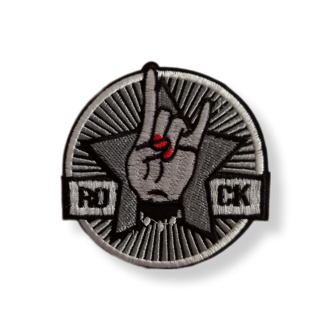 Rock Patch, Rock Badge, Embroidery, Sewing, Iron-on Rock Patch - Etsy