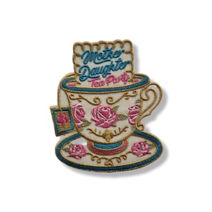 Theekopje-patch, theekopje-patch, strijkpatch, badge, patch, strijkpatch, patch