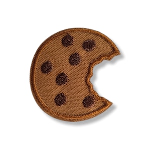 Cookies, patch, badge, iron-on, embroidered, cookie patch