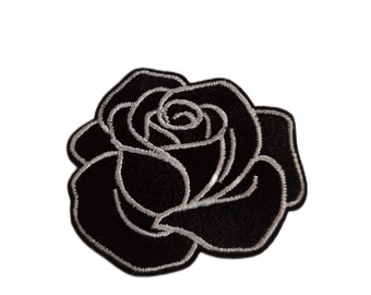 Fleur, patch, écusson, thermocollant, couture, patch thermocollant fleur