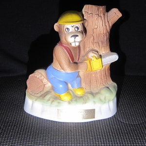 Jim Beam Decanter - Bucky Beaver 1988 - 18th Convention Portland OR