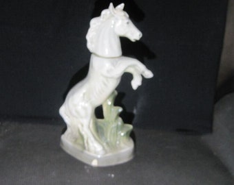 VTG 1962 Jim Beam Regal China Elevage Cheval Gris/Blanc Decanter Trophée Beam