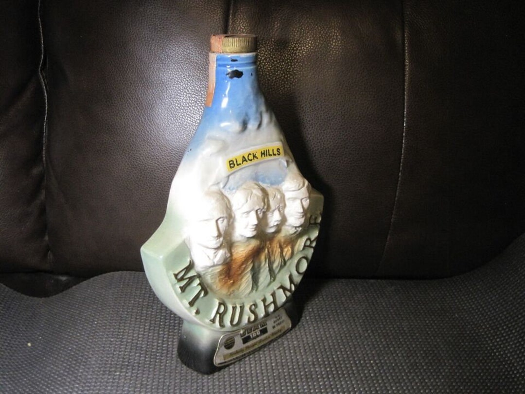 1969 Jim Beam Mount Rushmore Black Hills Whiskey Decanter Etsy