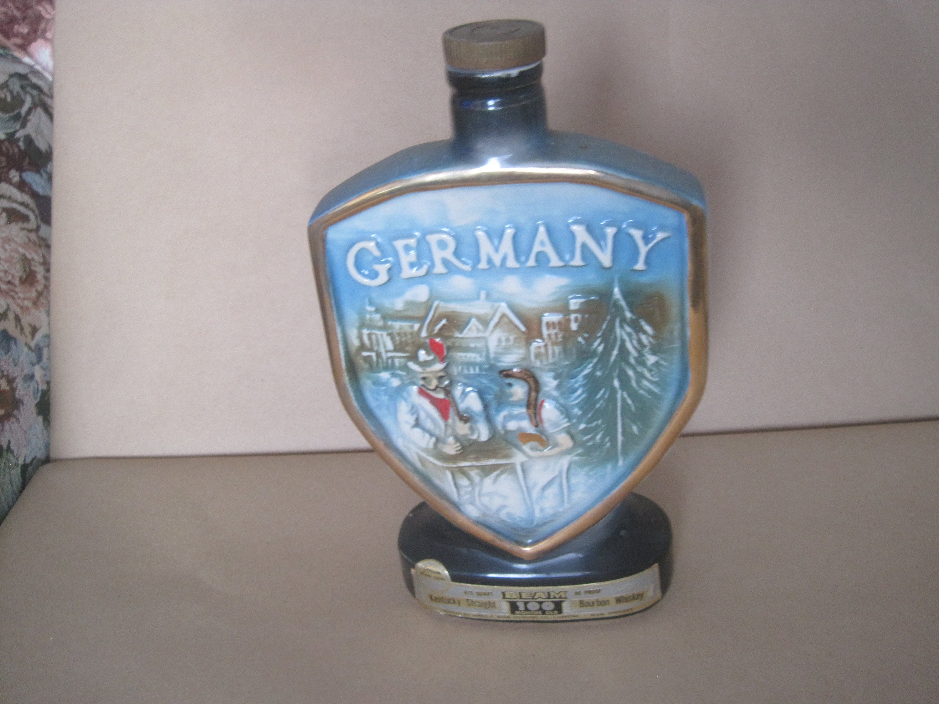 Vintage Rare Jim Beam GERMANY Decanter Kentucky Straight Bourbon