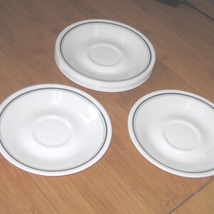 8 Corelle Saucers Zenith Pattern Corningware Excellent!!!
