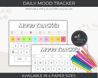 Monitor nastroju klawiatury QWERTY: Dziennik w formacie PDF do druku