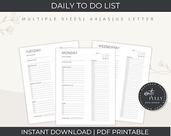 Planer pracy z domu, lista zadań do wykonania na każdy dzień, harmonogram tygodniowy (plik PDF do druku)