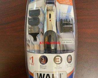 WAHL Beard Hair CORD/CORDLESS Rechargeable Carbon Steel Blade Precision Trimmer