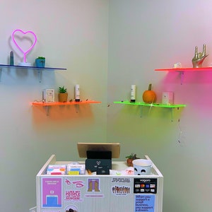 Neon Shelves Acrylic Shelves Shelf Room Decor Y2K - Etsy