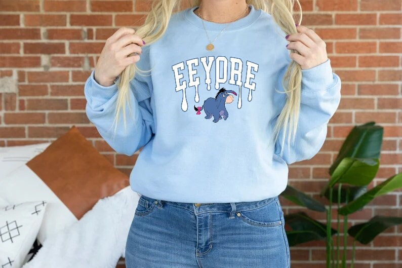 Discover Winnie The Pooh Sweatshirt, Eeyore Hoodie, Eeyore Sweatshirt, Disney Pooh Sweatshirt, Disney Friends Sweatshirt, Disney Sweatshirt