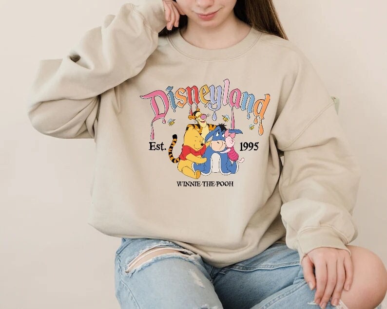 Discover Disneyland Sweatshirt, Winnie The Pooh Sweatshirt, Disneyland Est 1995 Sweatshirt, Pooh Bear Sweatshirt, Disney Pooh Sweatshirt, XT-060108