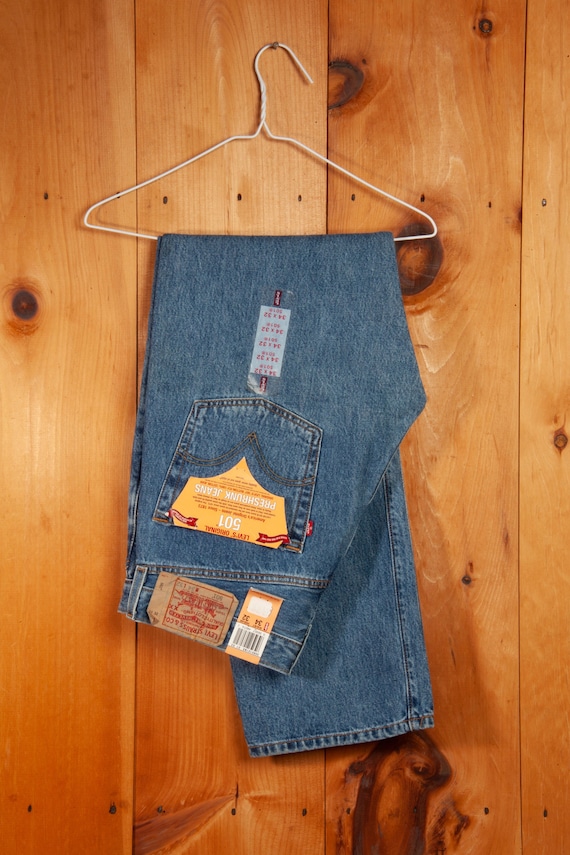 Vintage Levis 501 Jeans Deadstock (with original … - image 1