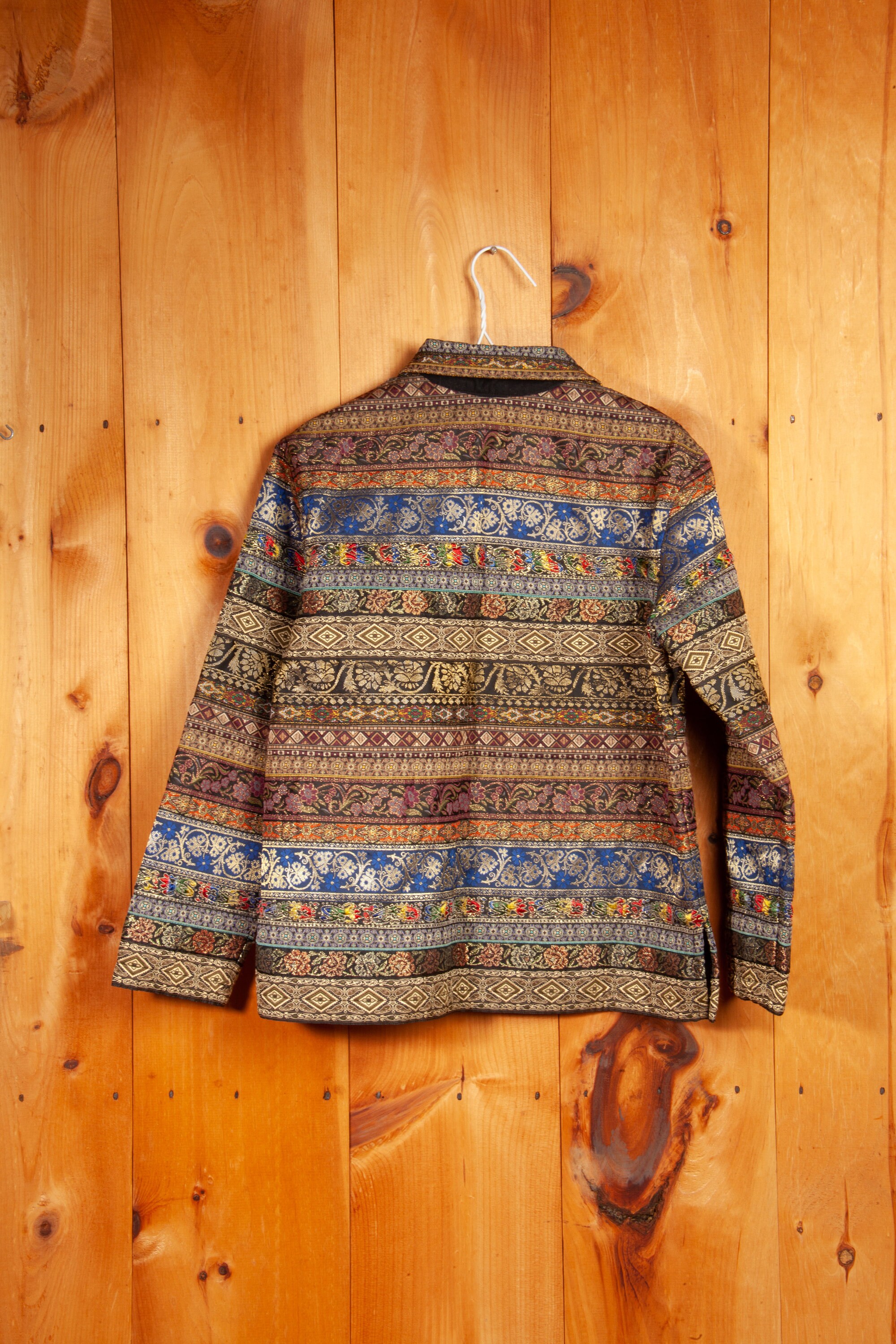 【１着でも送料無料】 Chico's Vintage 80's Design Etsy - 1 Size Jacket Satin Silk トップス