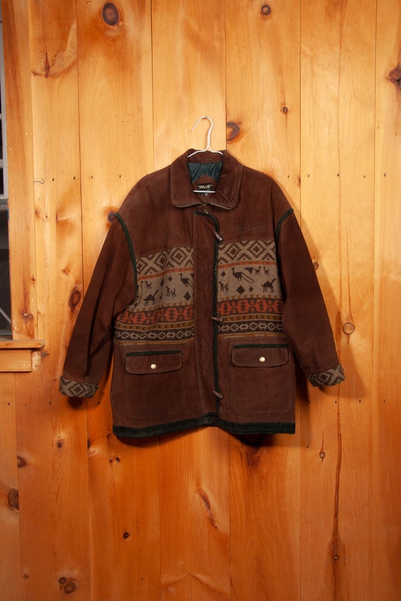 80s Vintage Pelle Suede Wool Jacket - image 1