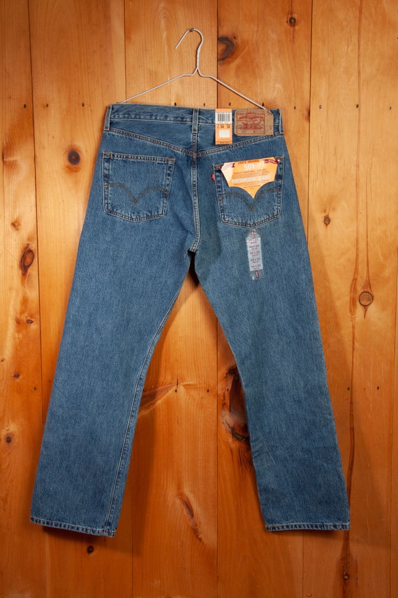 Vintage Levis 501 Jeans Deadstock (with original … - image 4