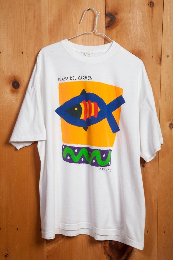 Vintage 80s Playa Del Carmen Tourist Shirt