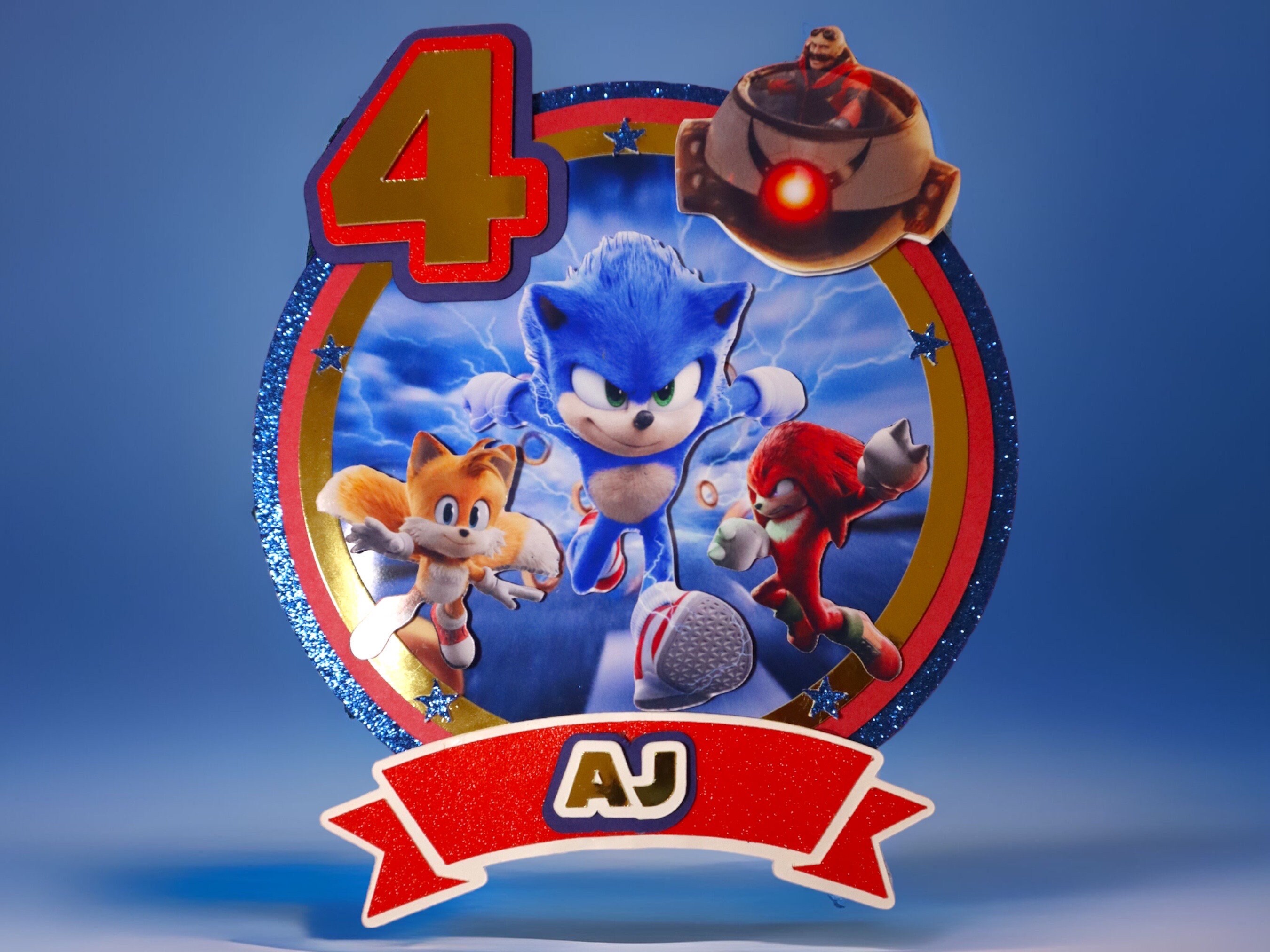 Sonic Cake Topper – MAD Prints LLC.