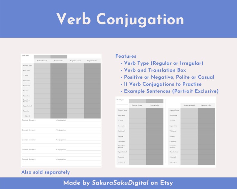 BUNDLE | Printable Japanese Study Sheets | Genkouyoushi | Vocabulary ...