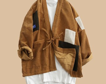 mens corduroy kimono jacket