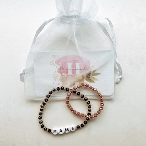 The Addy Beaded Bracelet | Custom | Gold | Personalize | Gift | Handmade Bracelet | Christmas