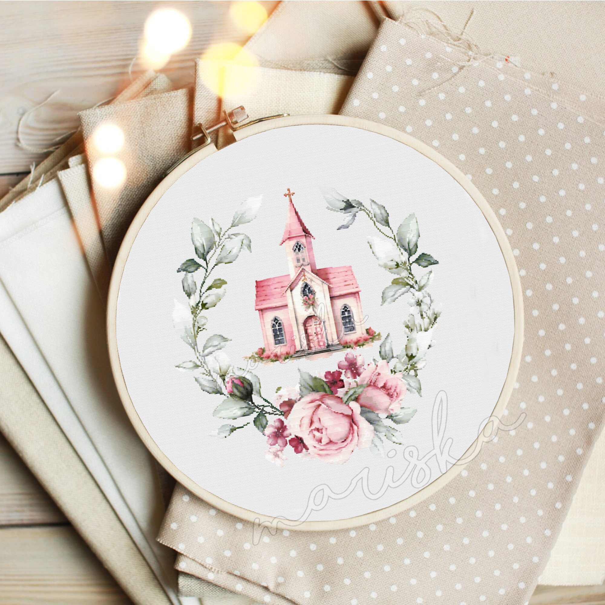 First Holy Communion Church Cross Stitch PDF Pattern 1st Communion ...