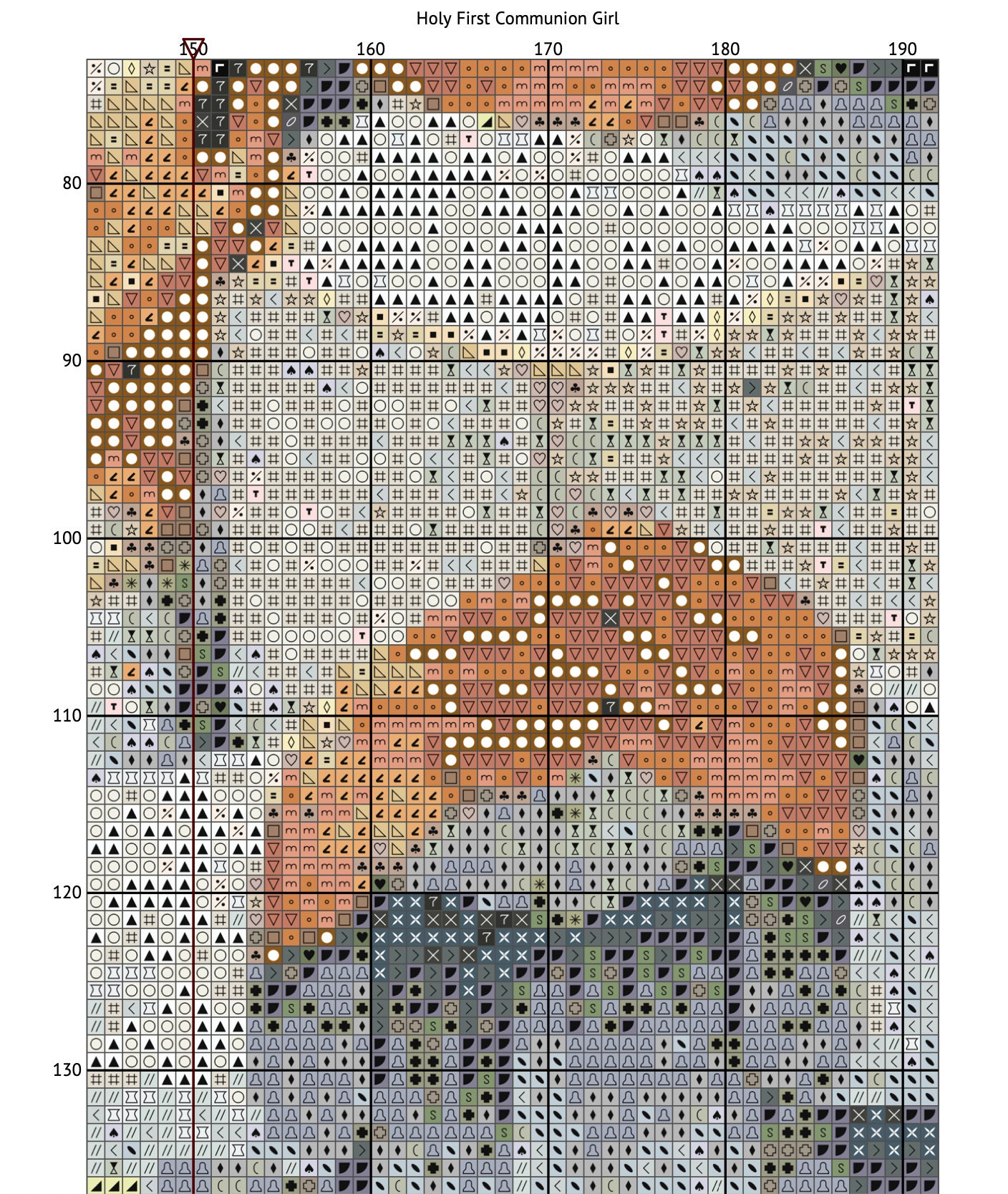 Holy Confirmation Girl Cross Stitch Pattern Modern Cross Stitch Pattern ...