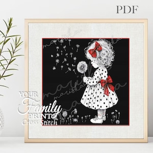 Dandelions Cross Stitch Pattern: Adorable Girl Nursery PDF (Pattern Keeper Compatible)