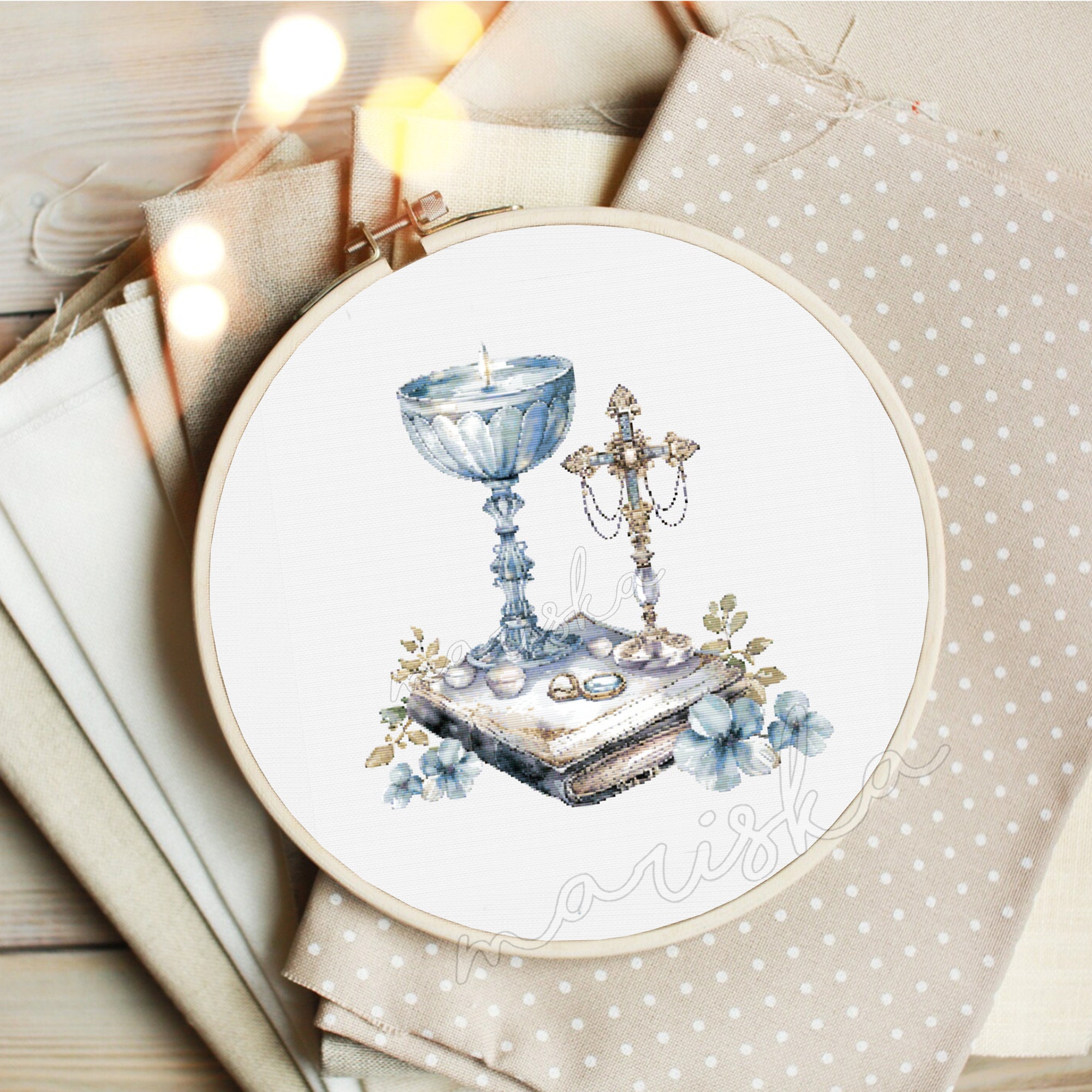 First Holy Communion Chalice Cross Stitch PDF Pattern 1st Communion ...