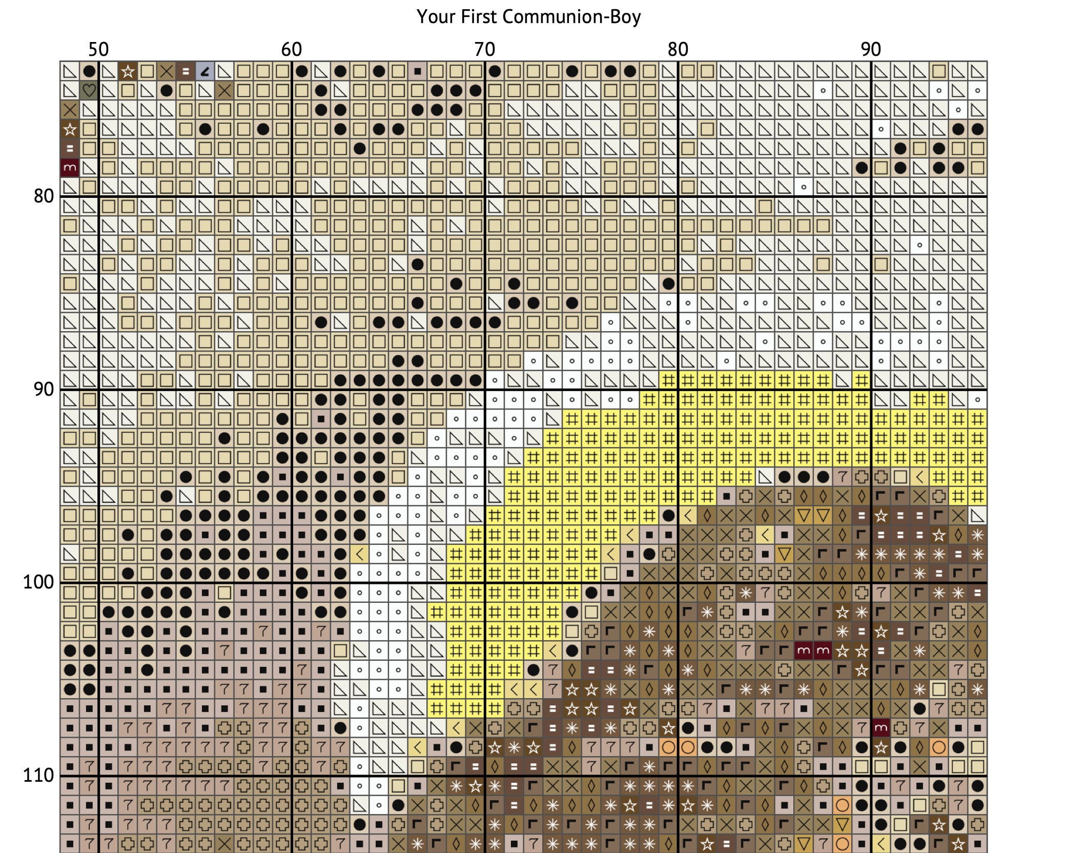 First Holy Communion Cross Stitch Pattern: Religious Embroidery (PDF ...