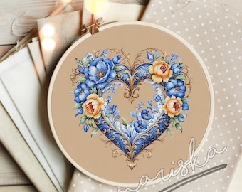 Cross Stitch Pattern PDF, Mother's Day Cross Stitch, Instant Download, Love Cross Stitch, Heart Cross Stitch, adorable Cross Stitch, gift