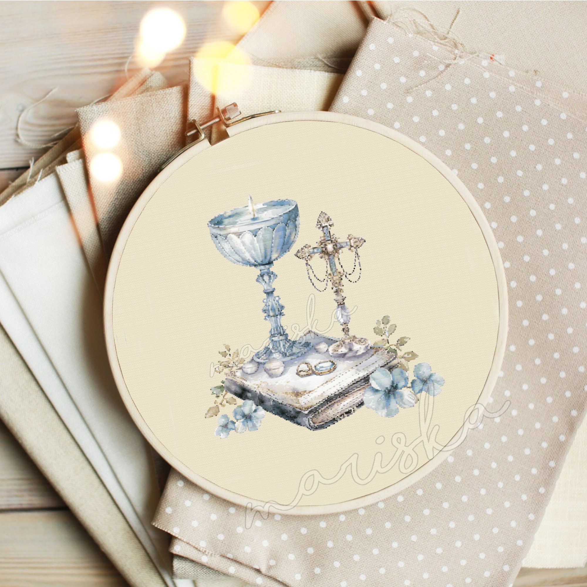 First Holy Communion Chalice Cross Stitch PDF Pattern 1st Communion ...