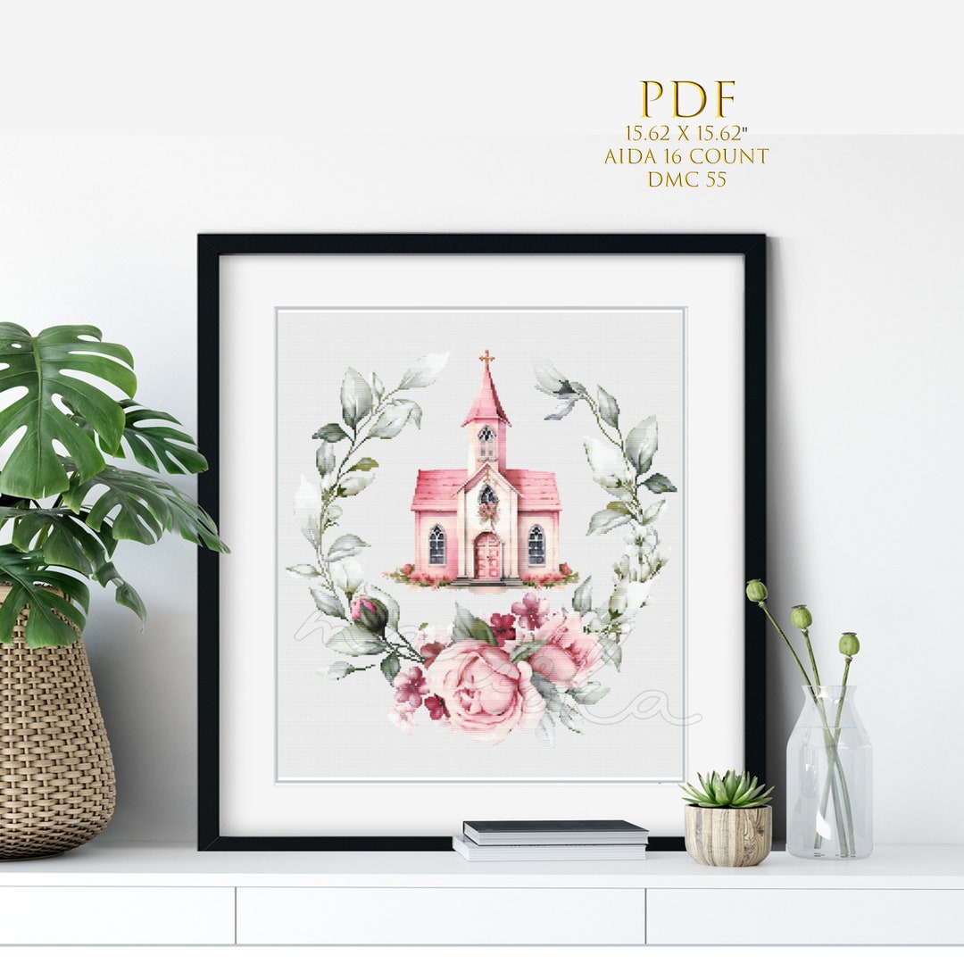 First Holy Communion Church Cross Stitch PDF Pattern 1st Communion ...