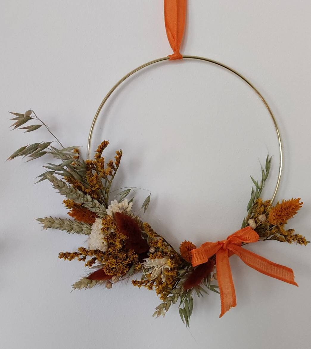 Couronne de Fleurs Séchées
