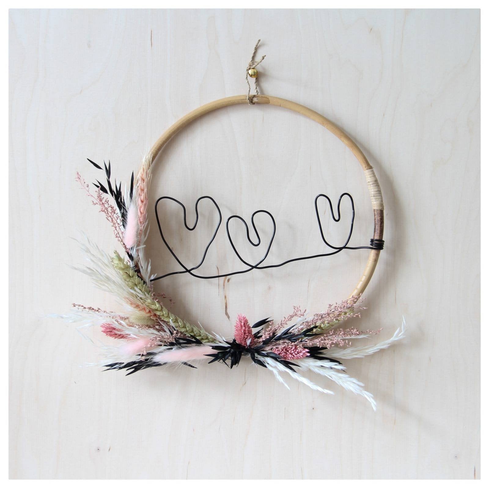 Couronne de Fleurs Séchées