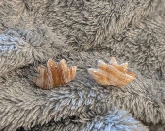 Boho-Chic Lotus Stud Earrings