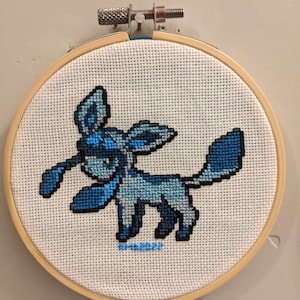 Eeveelution Cross-Stitch: Glaceon