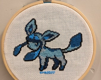 Eeveelution Cross-Stitch: Glaceon