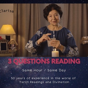 Gleiche Stunde Psychic Reading, 3 Fragen Reading, Tarot Karten Reading, Medium Reading, Hellseher, Psychic Love Reading, Same Day Reading
