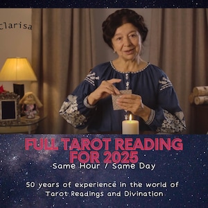 Volle Tarot-Lesung für 2025 - Detaillierte und genaue Lesung - Ganzjahres-Wahrsagerei - Tarotkarten-Lesung - Psychische Legung