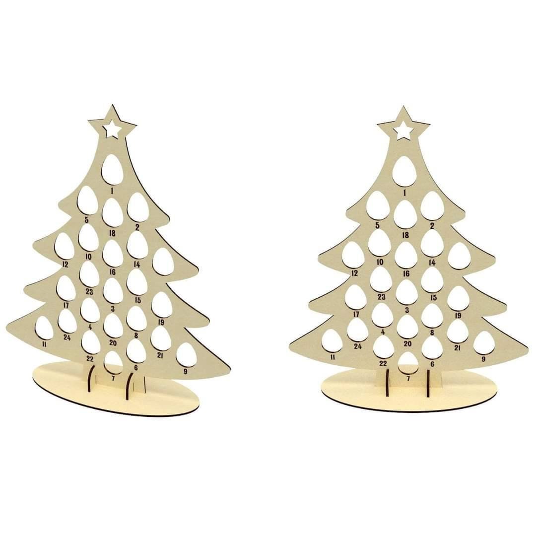 Kinder Egg Advent Calendar Christmas Tree 6mm MDF Etsy