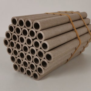 Pacote com 37! Faça hotéis para abelhas com tubos de papelão - extra grossos e resistentes - sem risco de ferimentos, ecológicos e ecologicamente corretos!