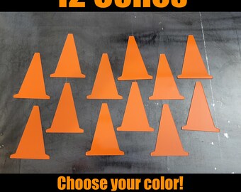 12 Cone Magnets - 4" tall