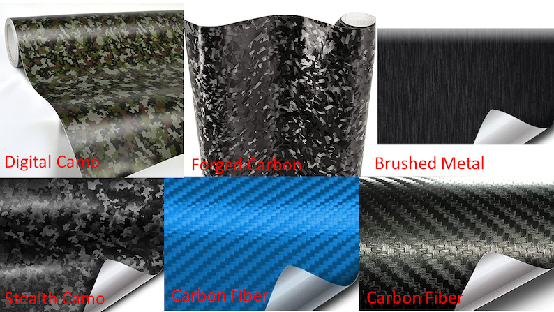 These are just a few of the options available in vinyl